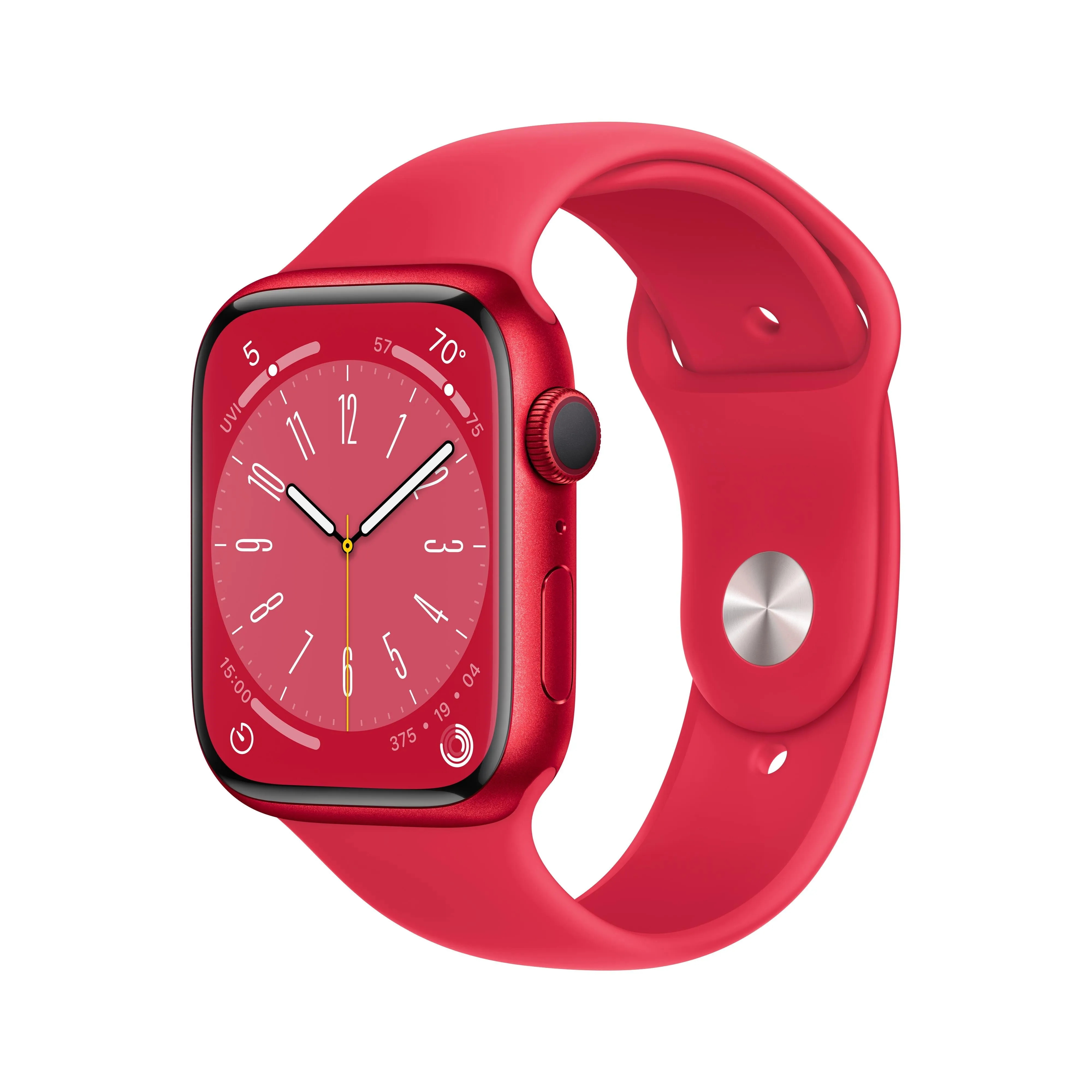 Apple Watch Series 8 GPS 45mm (PRODUCT)RED Aluminium Case with (PRODUCT)RED Sport Band - Regular