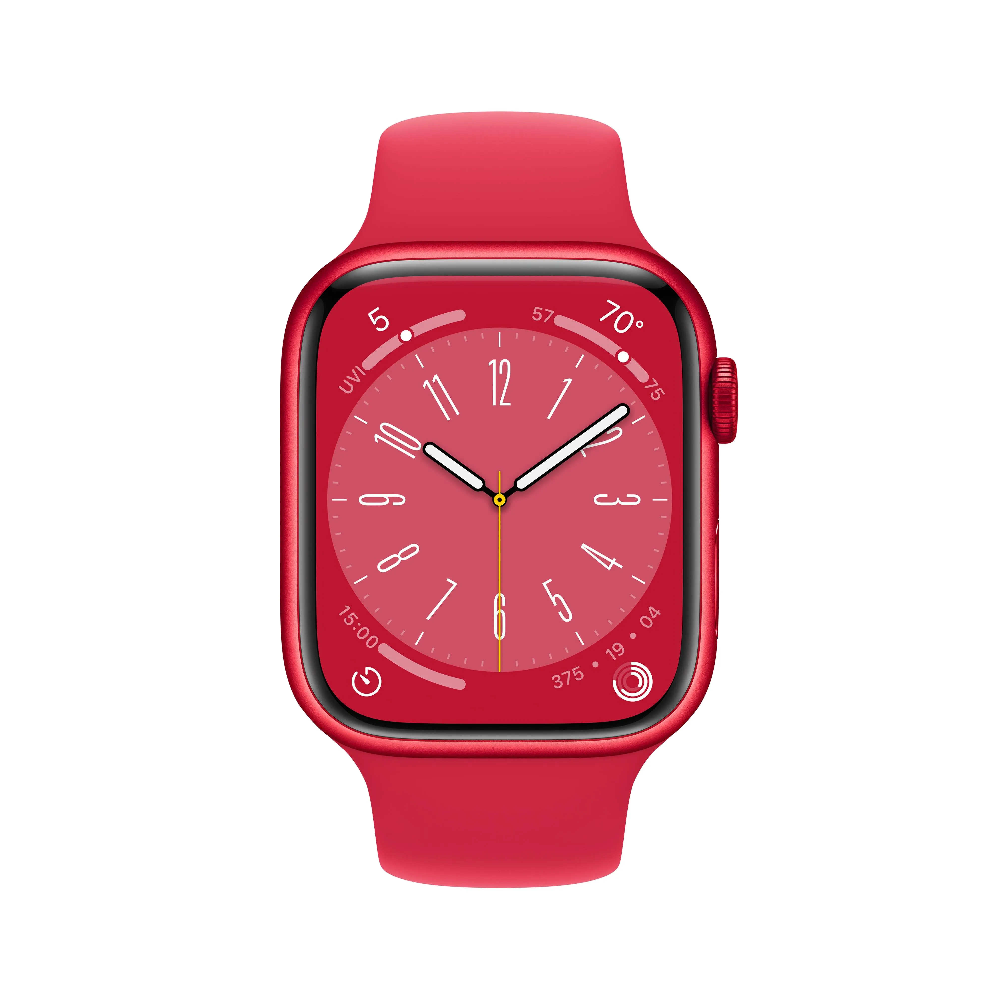 Apple Watch Series 8 GPS   Cellular 45mm (PRODUCT)RED Aluminium Case with (PRODUCT)RED Sport Band - Regular