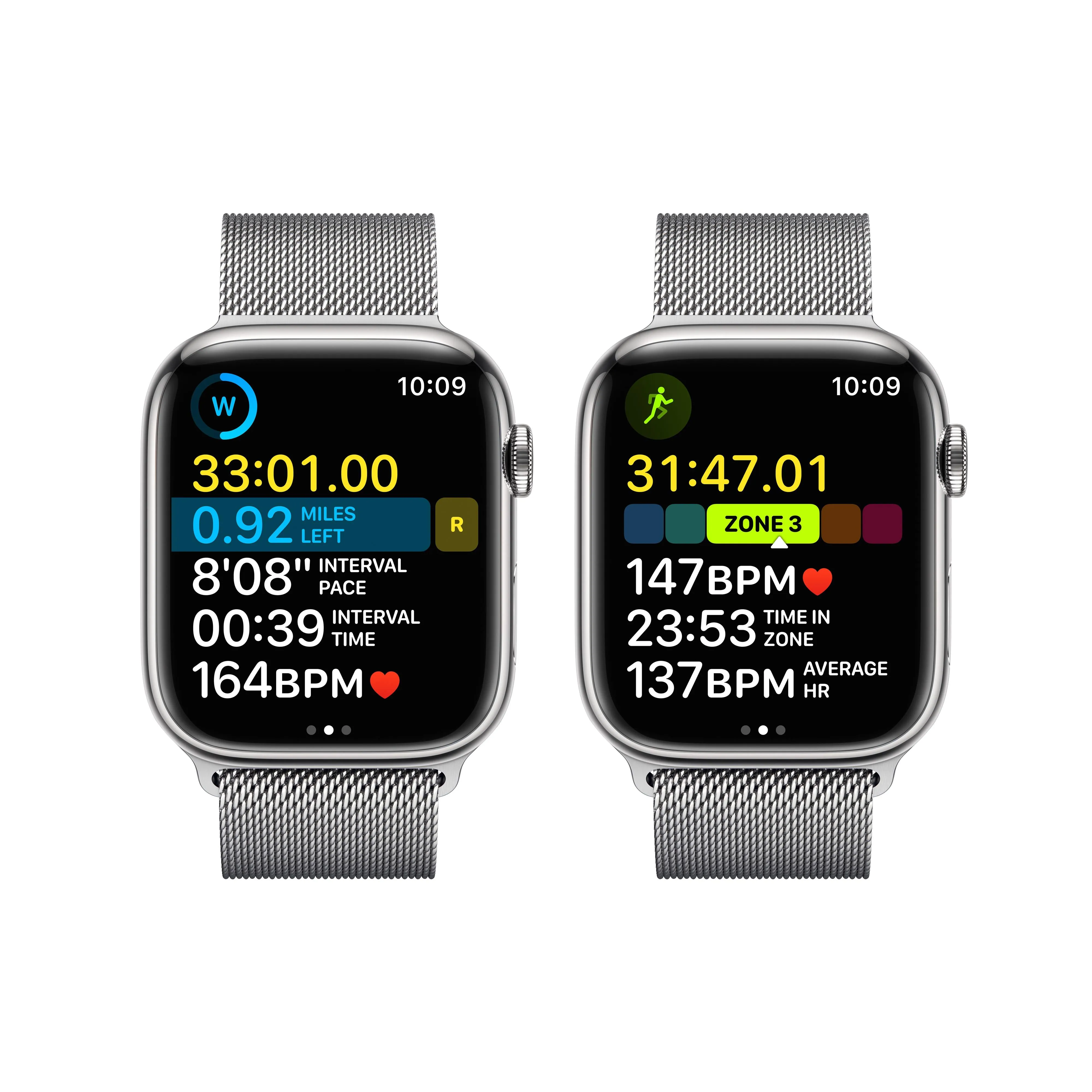 Apple Watch Series 8 GPS   Cellular 45mm Silver Stainless Steel Case with Silver Milanese Loop