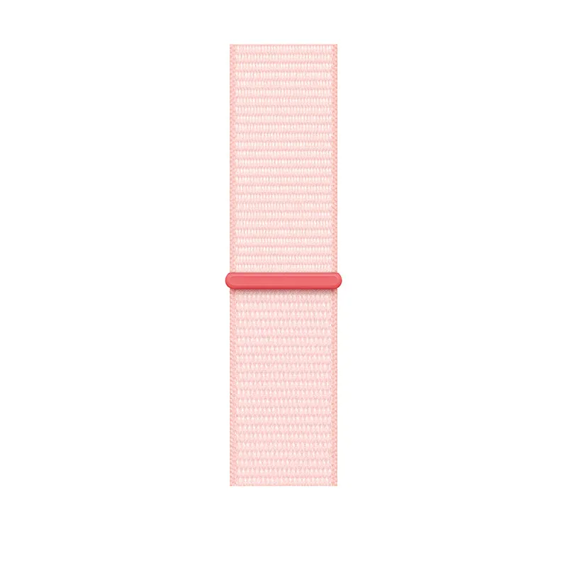 Apple Watch Series 9 GPS, 41 mm Pink Aluminium Case with Light Pink Sport Loop – MR953