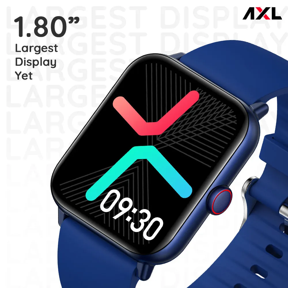 AXL Ranger BT Calling Full Touch Smart Watch with 1.80" HD Display, 7 Sports Modes | Call Notification | Up to 30 Days Battery Life