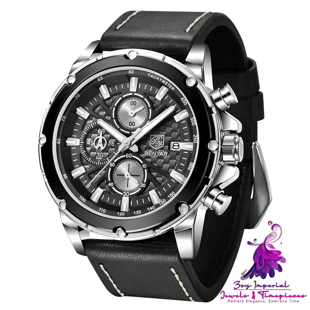 Binya Men's Multifunction Quartz Watch