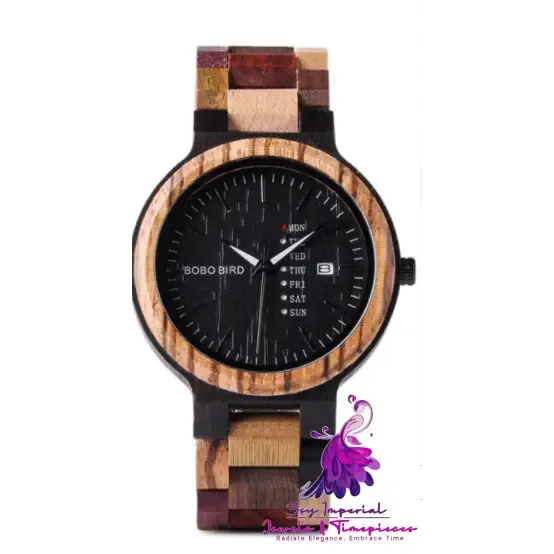 Bobo Bird Couple Bamboo Table Watch