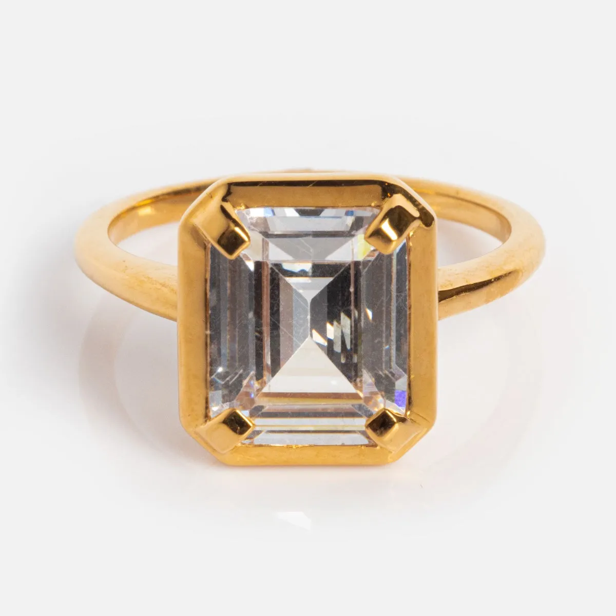 Bold Bezel Set Statement Ring