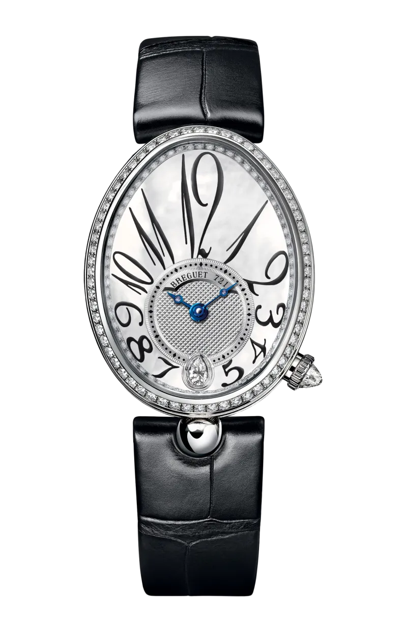 Breguet Reine De Naples 8918 18K White Gold & Diamonds Ladies Watch