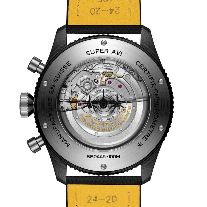 Breitling AVI B04 Chronograph GMT 46 mm Black Ceramic Men's Watch