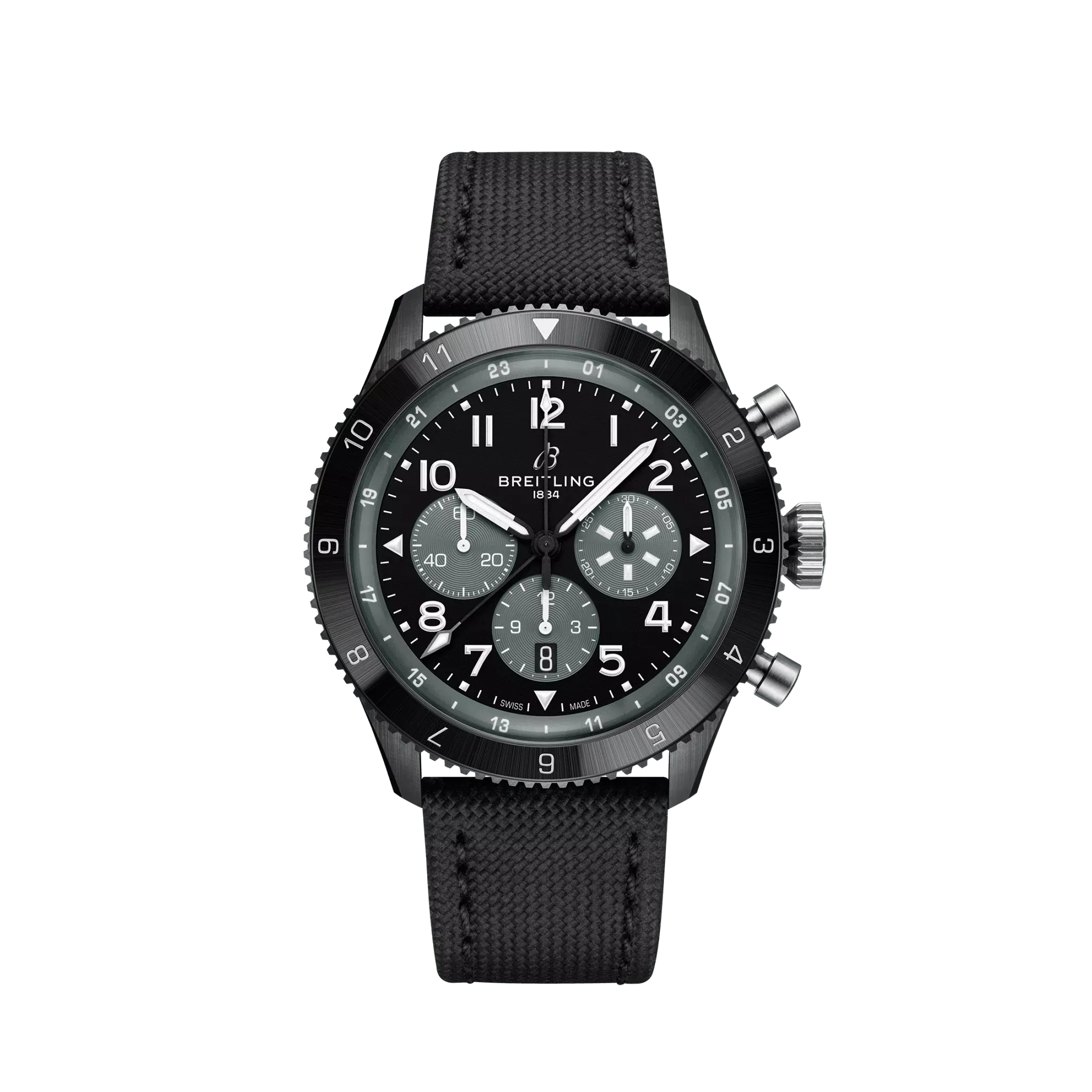 Breitling AVI B04 Chronograph GMT 46 mm Black Ceramic Men's Watch