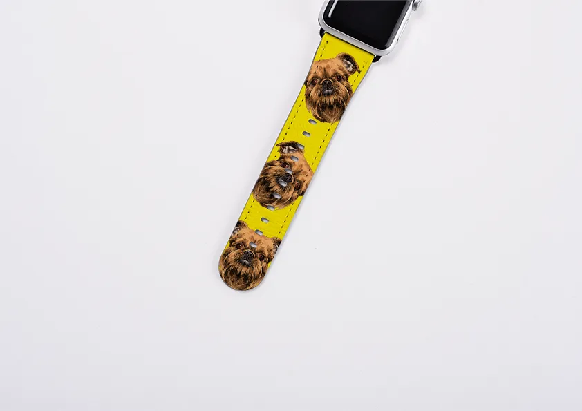 Brussels Griffon Mel Yellow Apple Watch Strap