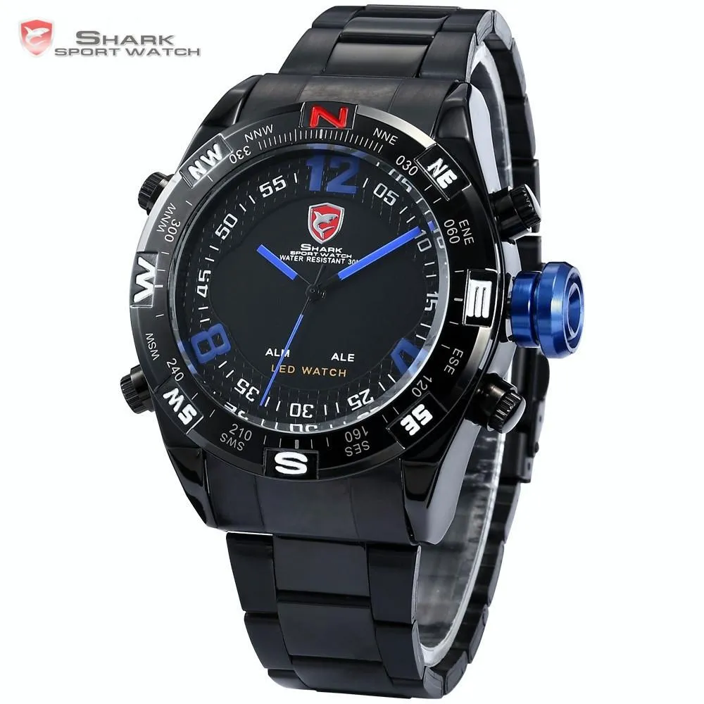 BULLHEAD Shark Sport Watch Black/Blue  SW 100