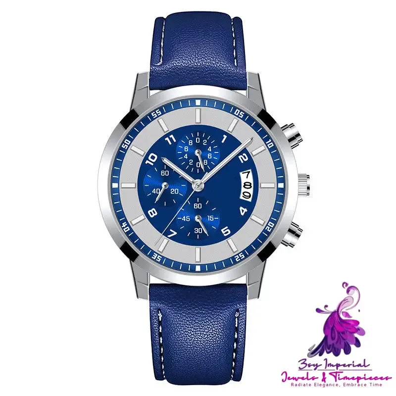 Business Alloy Calendar Men's Luminous Quartz Watch