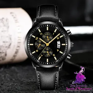 Business Alloy Calendar Men's Luminous Quartz Watch