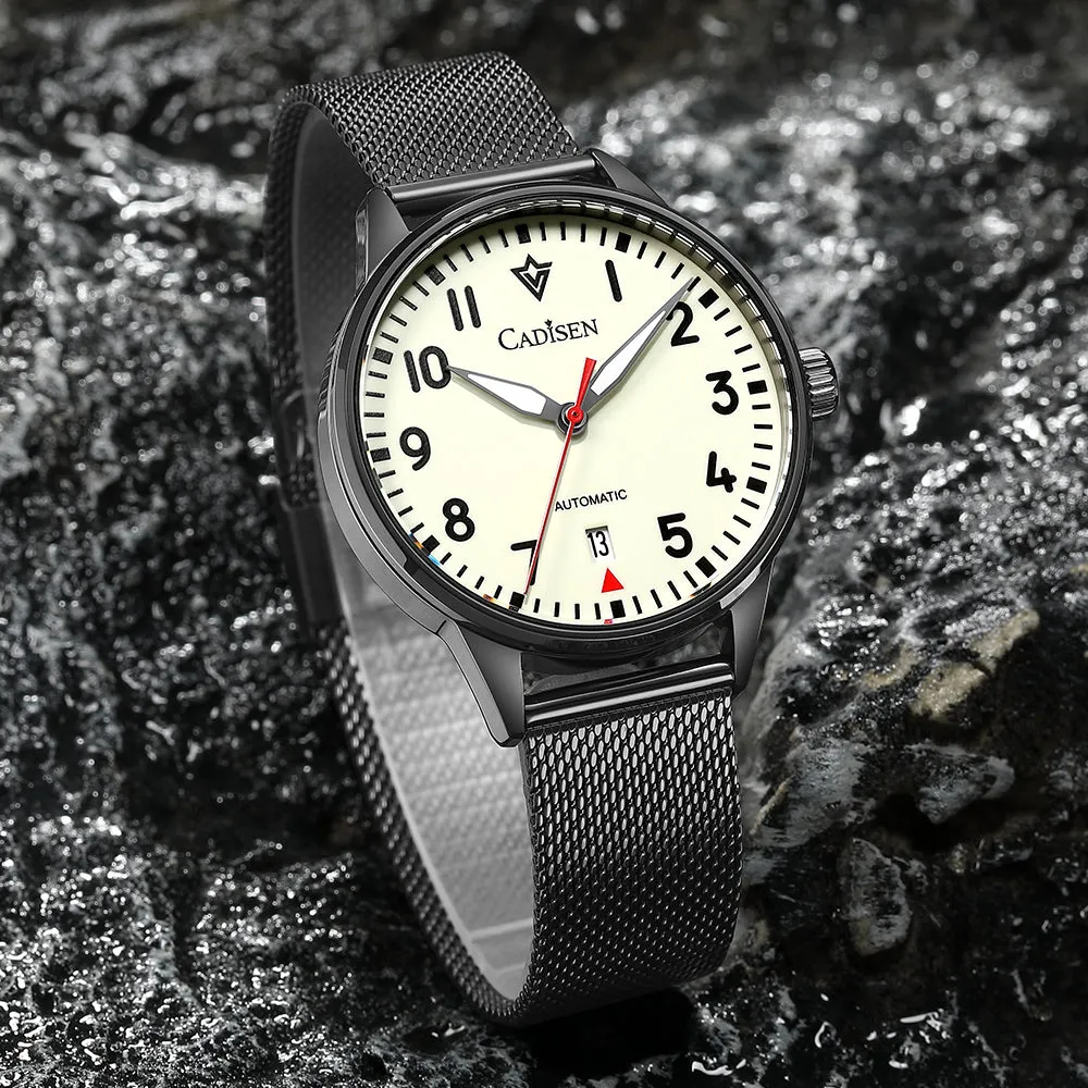 CADISEN C8224 Pilot 40mm NH35 Mechanical Watch