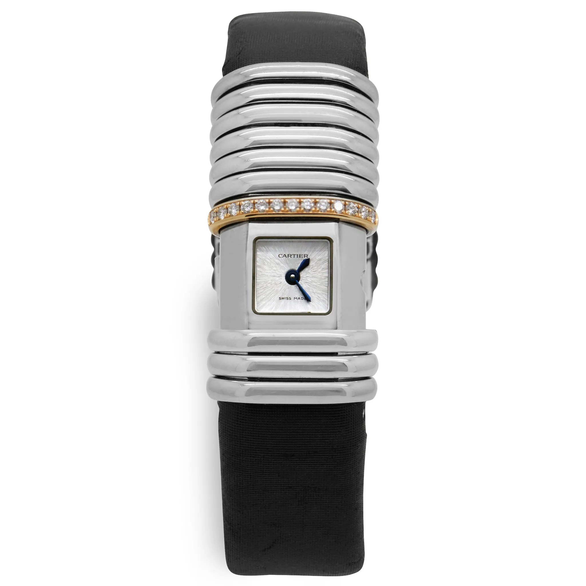 Cartier Declaration Diamonds & Rose Gold WT000830 Ivory Dial Quartz Women's Watch