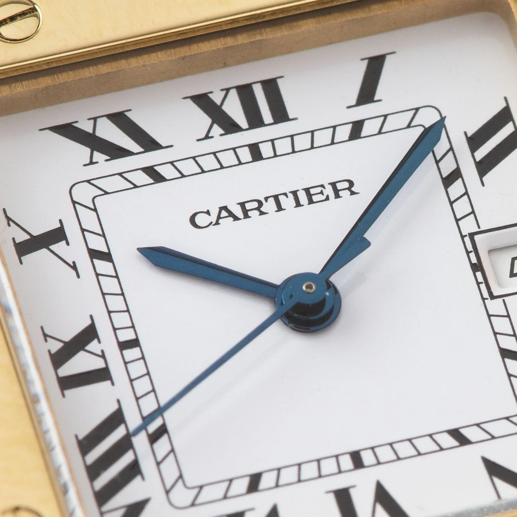 Cartier Santos 18kt Yellow Gold Box and Papers