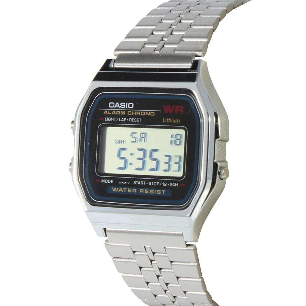 Casio A159W-N1DF Silver Stainless Watch for Men and Women