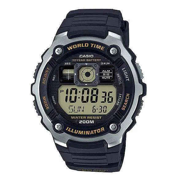 Casio AE-2000W-9A Black Resin Watch for Men