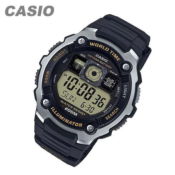 Casio AE-2000W-9A Black Resin Watch for Men