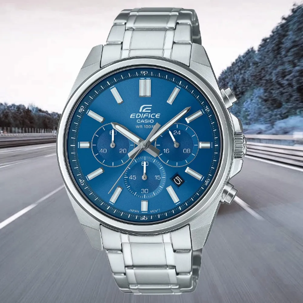 Casio Edifice Blue Dial Chronograph Men's Watch| EFV-650D-2AVUDF