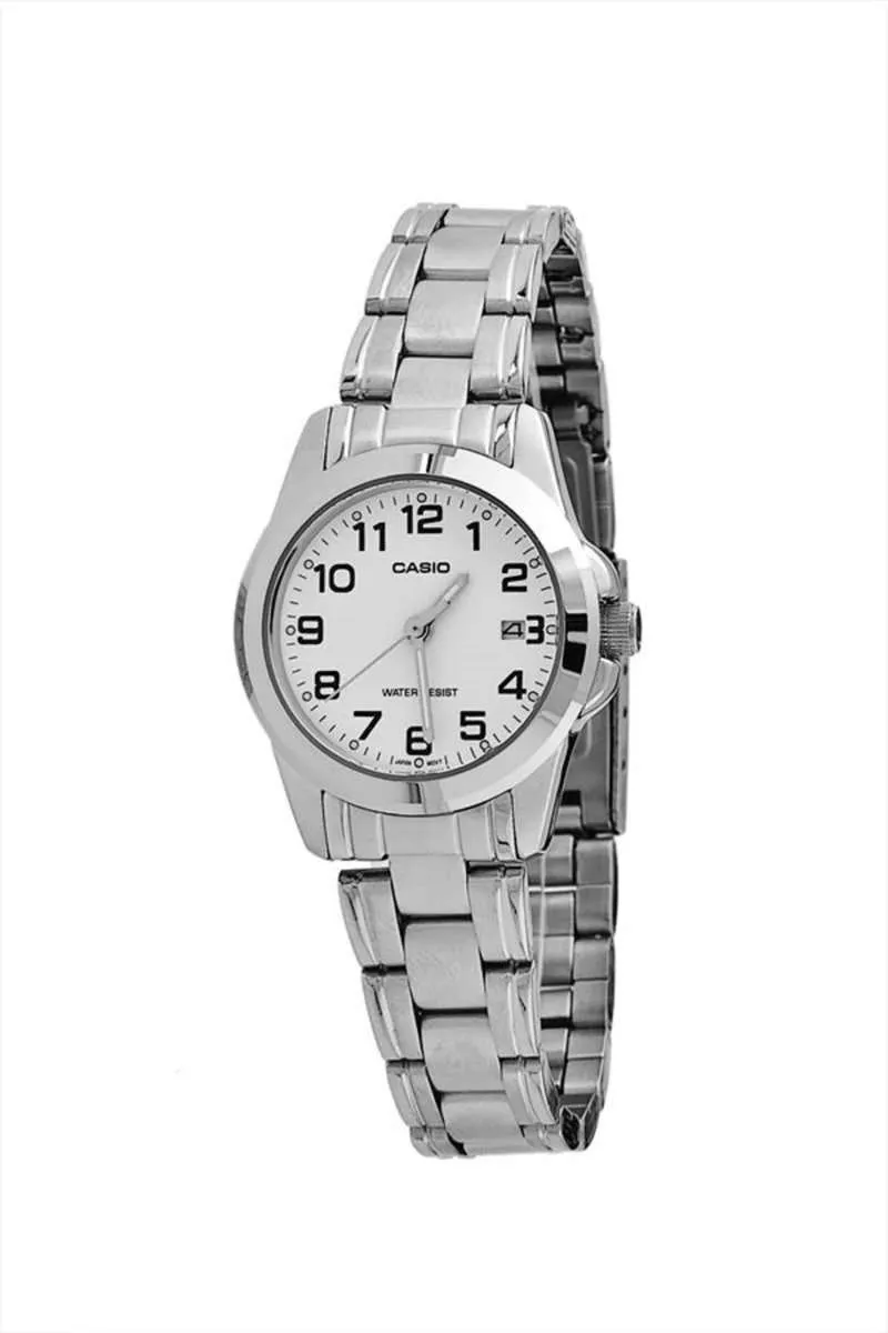 Casio LTP-1215A-7B2DF Silver Stainless Steel Strap Watch for Women