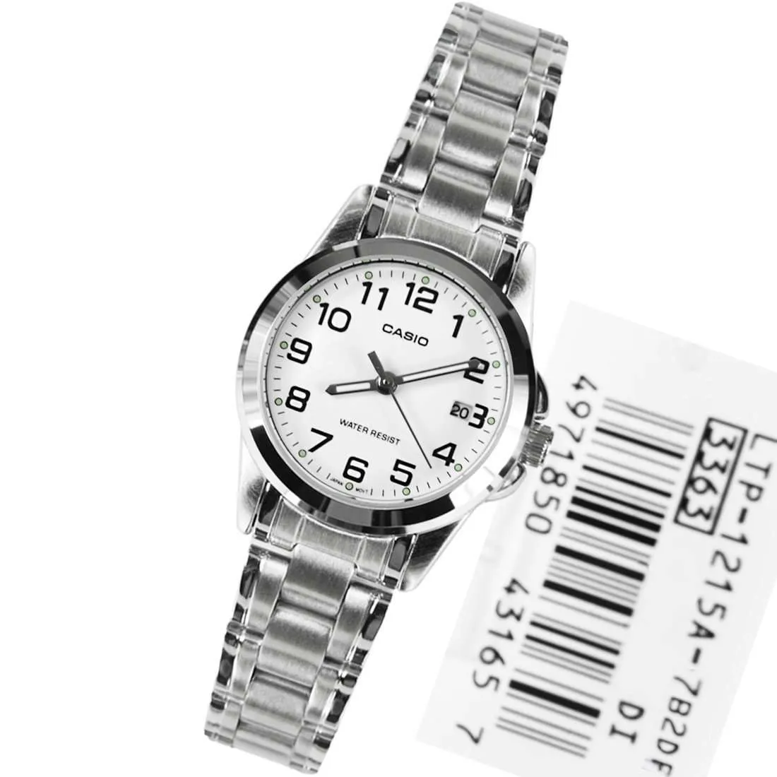 Casio LTP-1215A-7B2DF Silver Stainless Steel Strap Watch for Women