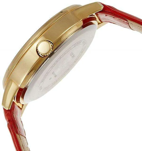 Casio LTP-2087GL-4AVDF Red Leather Strap Watch for Women