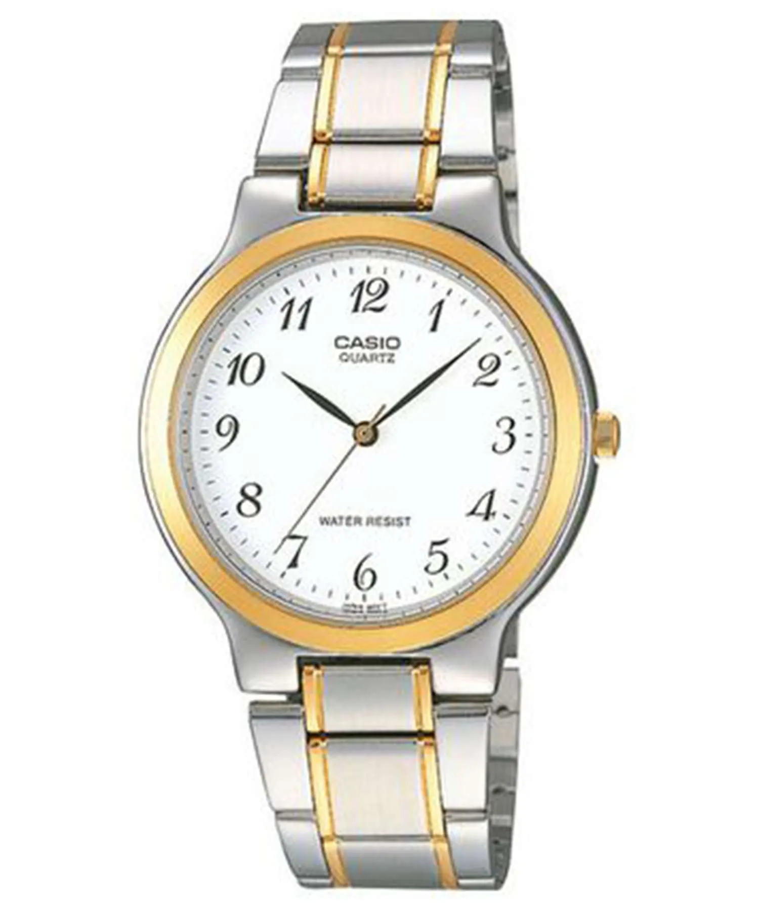 Casio MTP-1128G-7BRDF Two Tone Stainless Steel Strap Watch for Men