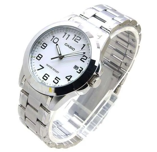 Casio MTP-1215A-7B2DF Silver Stainless Steel Strap Watch for Men