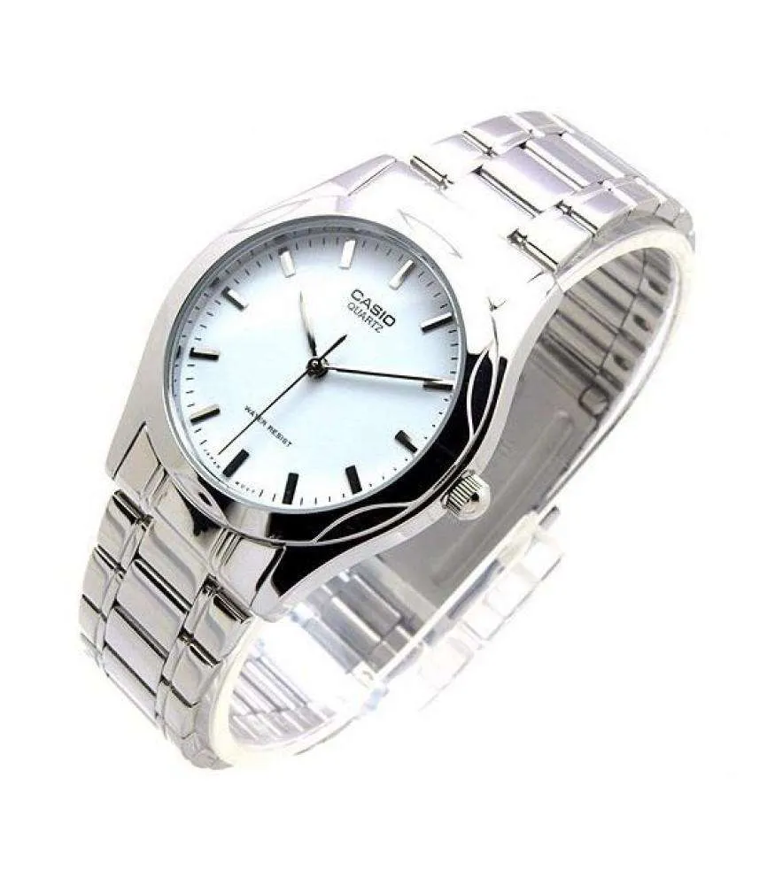 Casio MTP-1275D-7ADF Silver Stainless Steel Strap Watch for Men