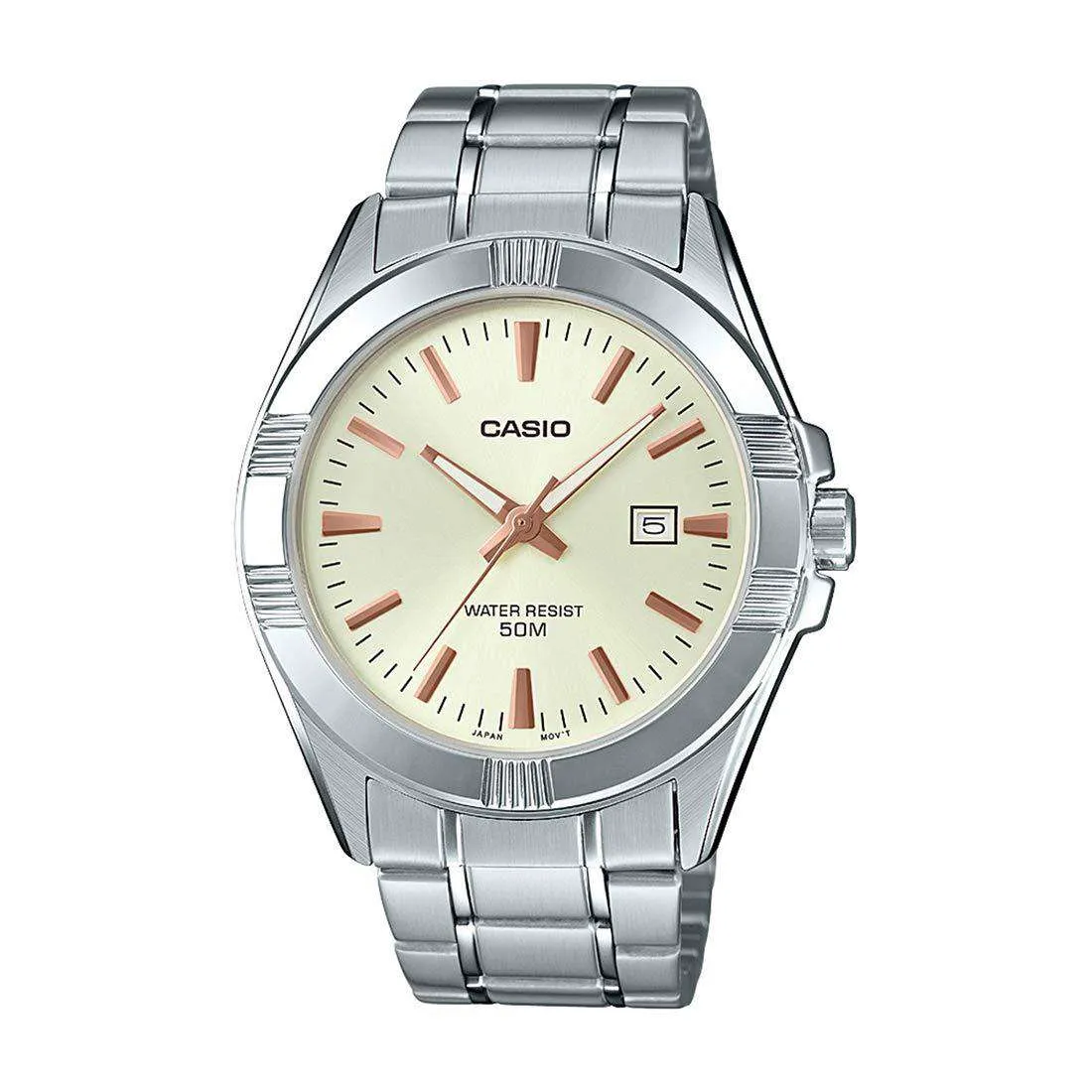 Casio MTP-1308D-9AVDF Silver Stainless Steel Strap Watch for Men