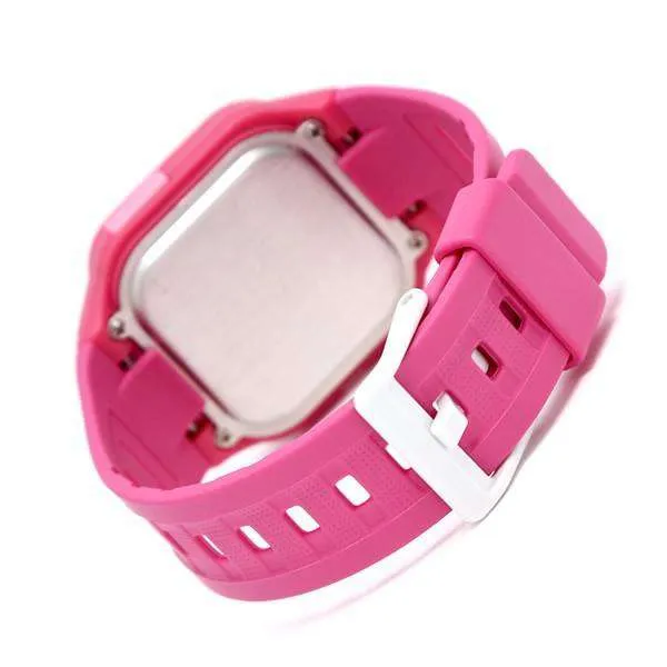 Casio SDB-100-4ADF Digital Pink Resin Strap Watch for Women