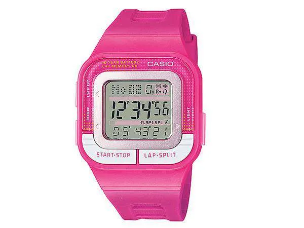 Casio SDB-100-4ADF Digital Pink Resin Strap Watch for Women