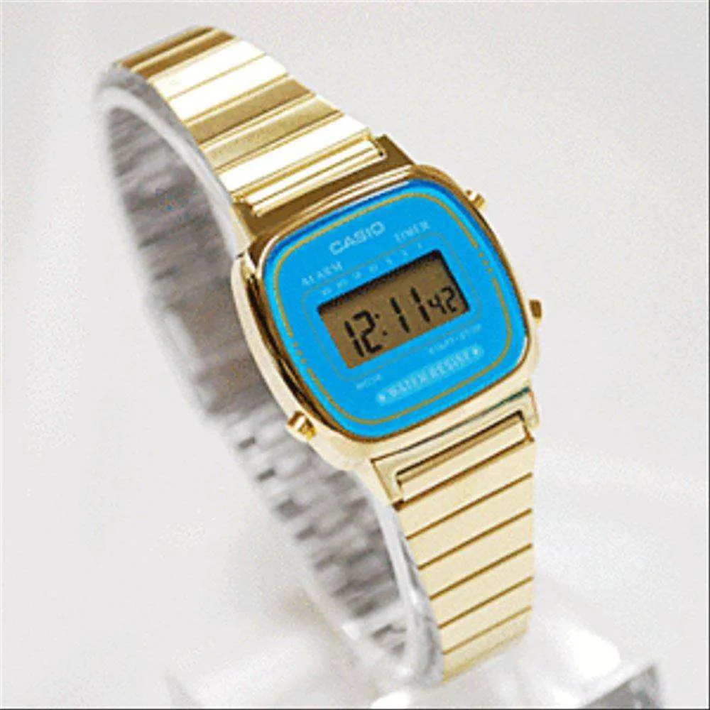 Casio Vintage LA670WGA-2D Gold Plated Watch for Women