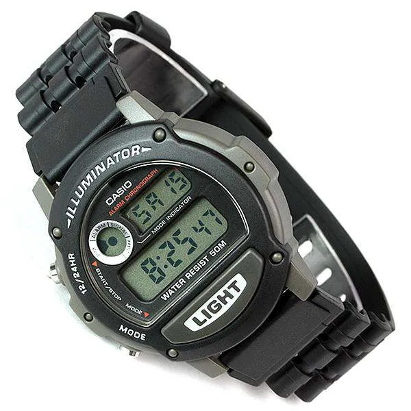 Casio W-87H-1VHDR Black Resin Watch for Men and Women