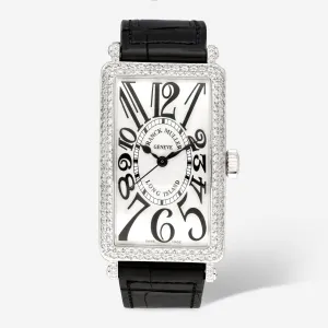 Franck Muller Long Island 18K White Gold Diamond Automatic Ladies' Watch 957SCATFODb