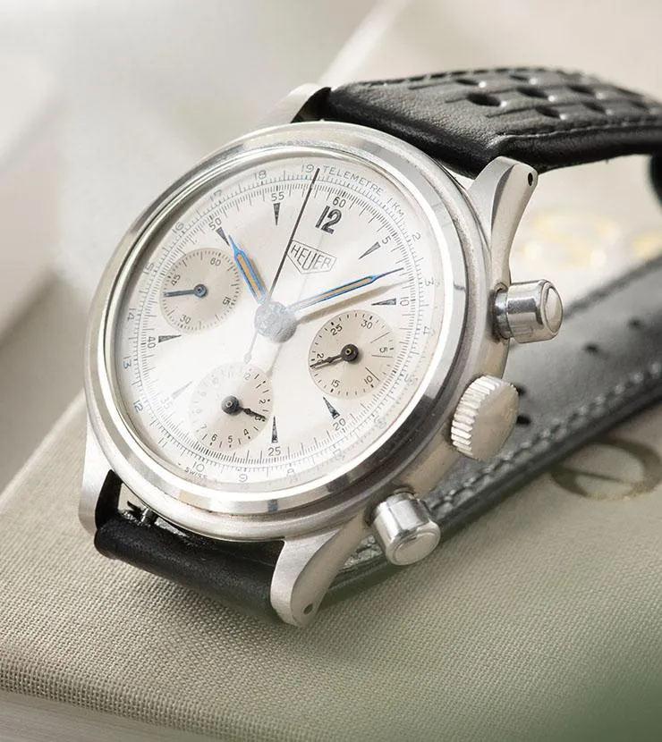 Heuer Pre-Carrera Step Case Chronograph