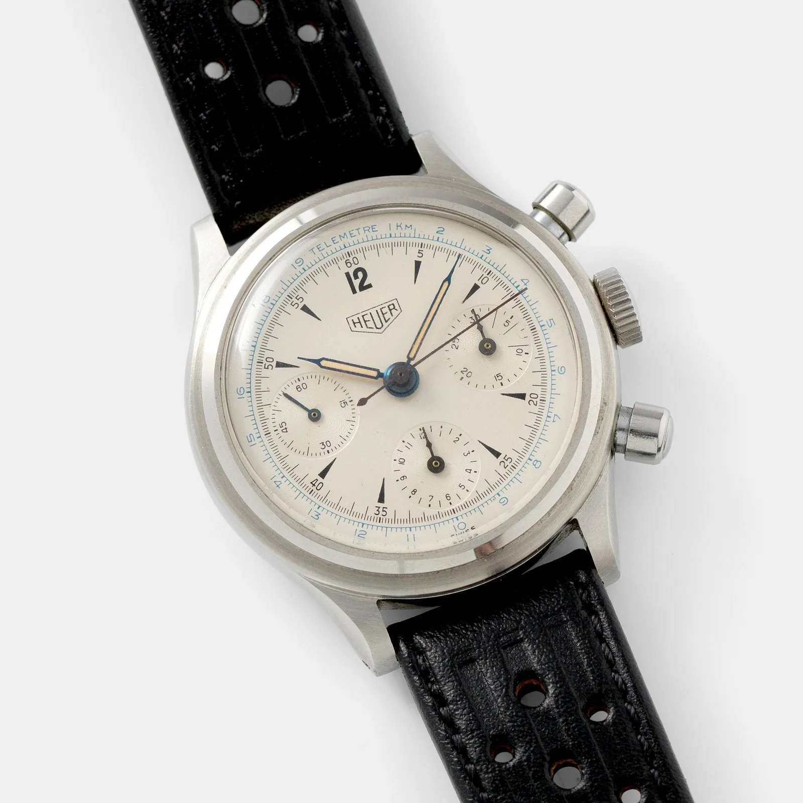 Heuer Pre-Carrera Step Case Chronograph