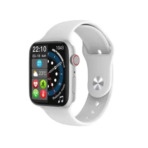 iCruze Pronto Crysta  BT Calling Smartwatch (White-Silver)