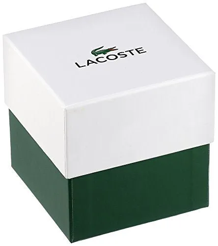 Lacoste Men's SAN Diego Stainless Steel Quartz Watch with Leather Strap, Brown, 22 (Model: 2010917)