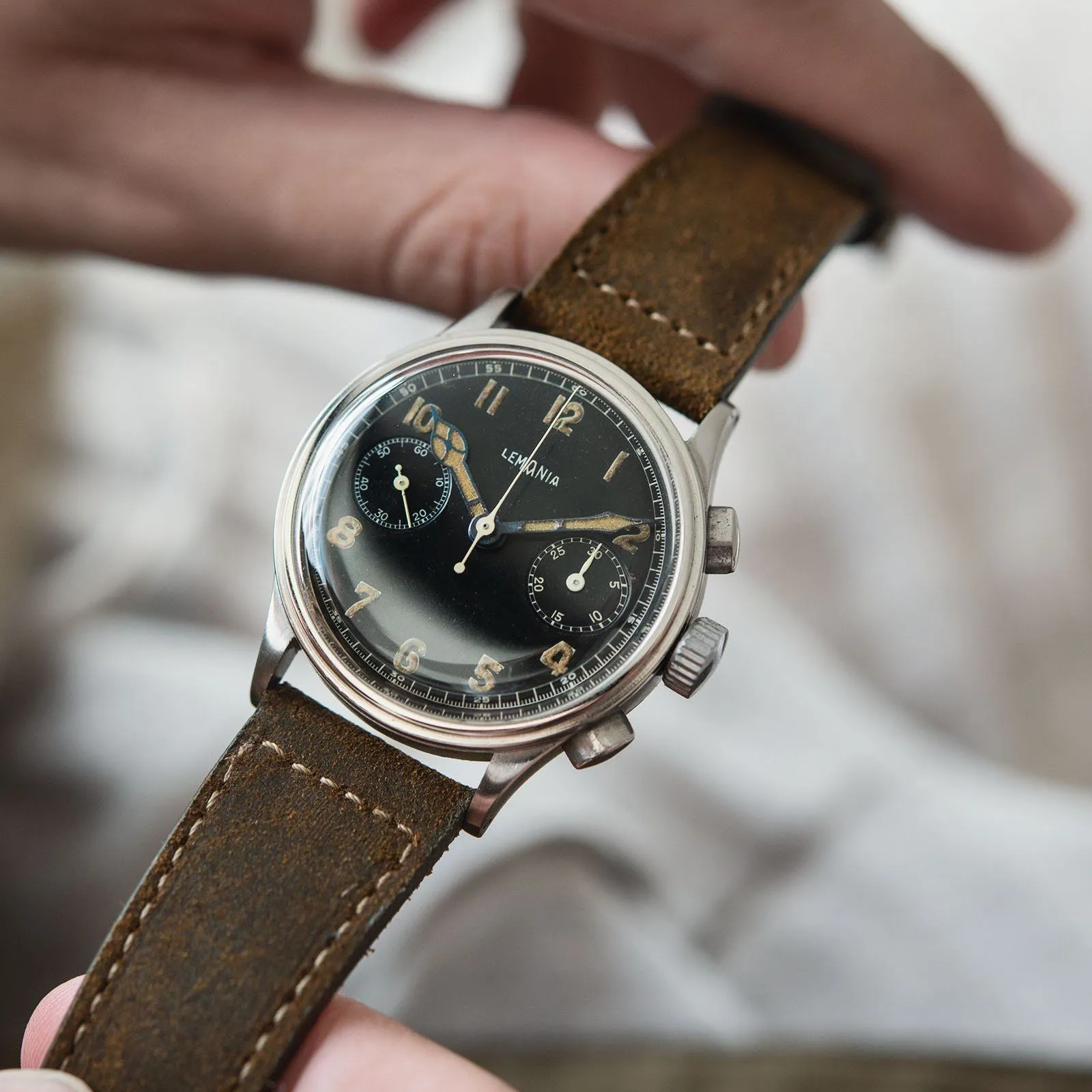 Lemania Two-Register Chronograph