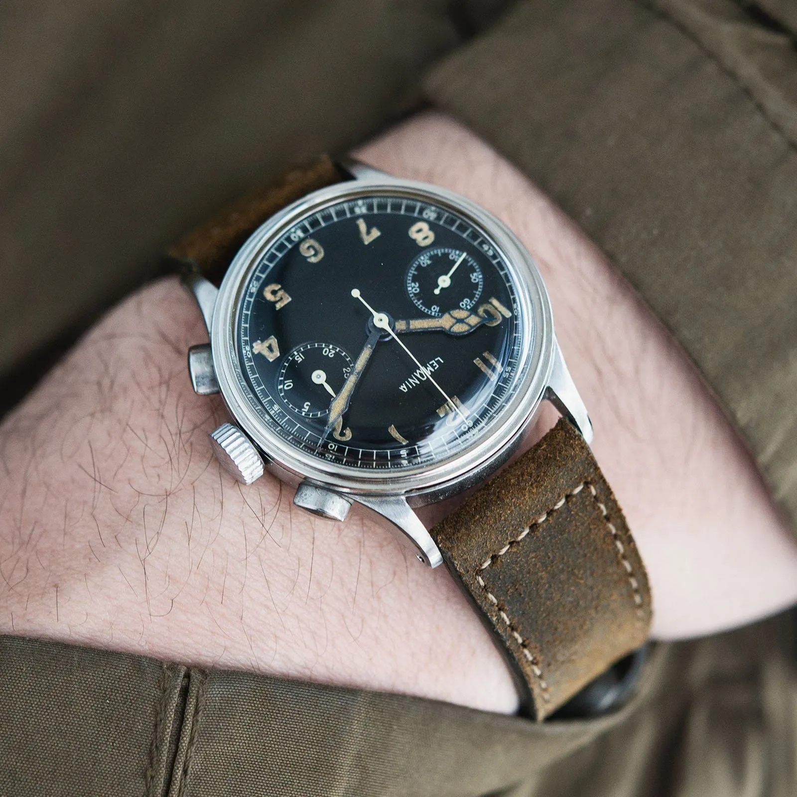 Lemania Two-Register Chronograph