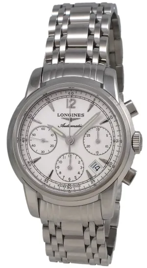 Longines Saint-Imier Automatic Chronograph Steel Mens Watch Silver Dial Calendar L2.752.4.72.6