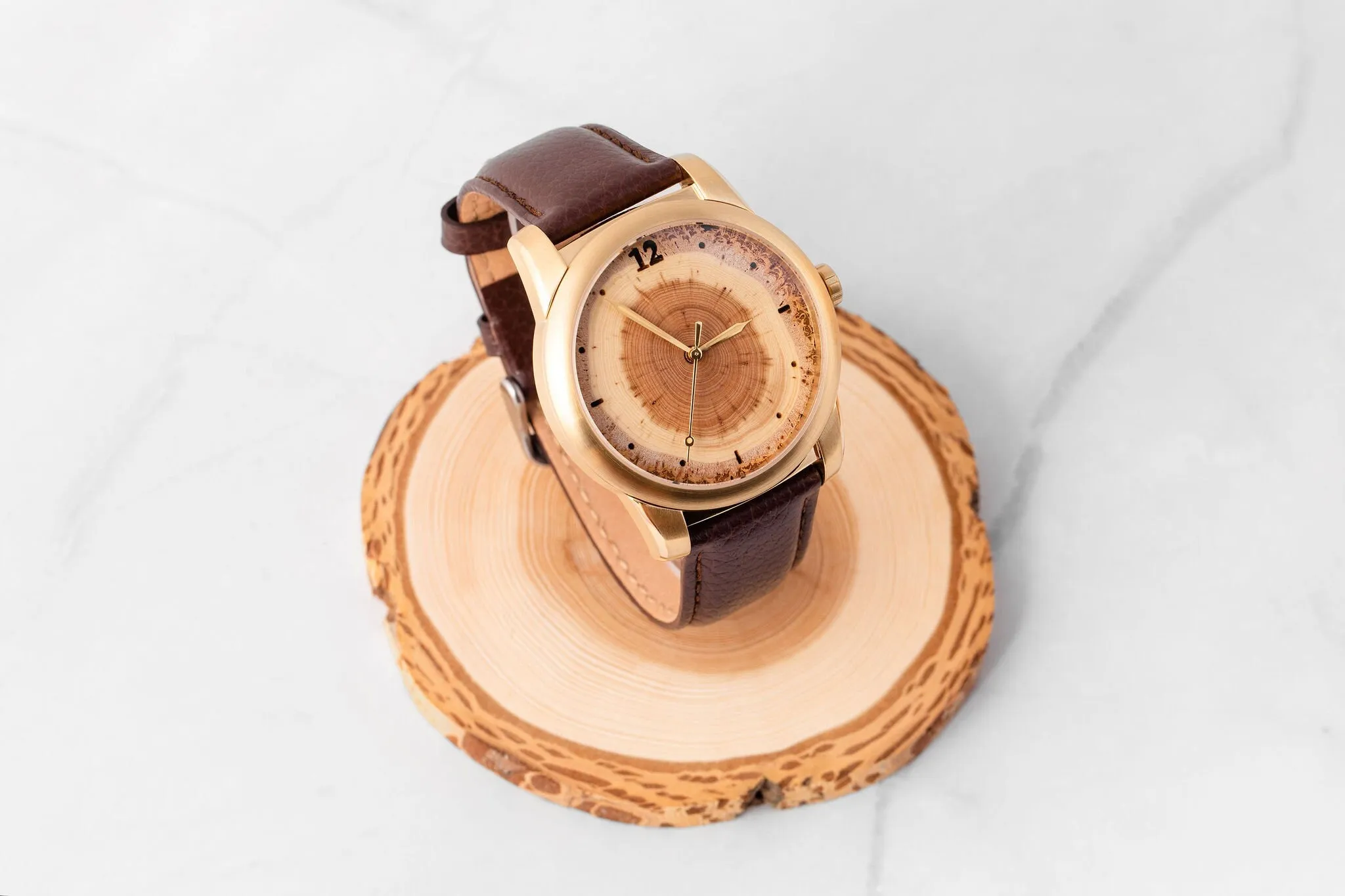 Mens Watch Made of Tree Rings, Perfect 50th Birthday Gift or Anniversary Gift for Parents