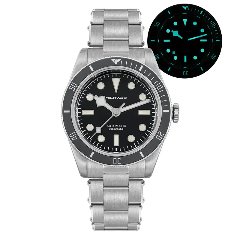 Militado Retro 38mm BB58 NH35 Automatic Watch ML06