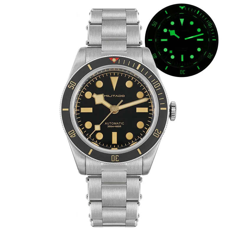 Militado Retro 38mm BB58 NH35 Automatic Watch ML06