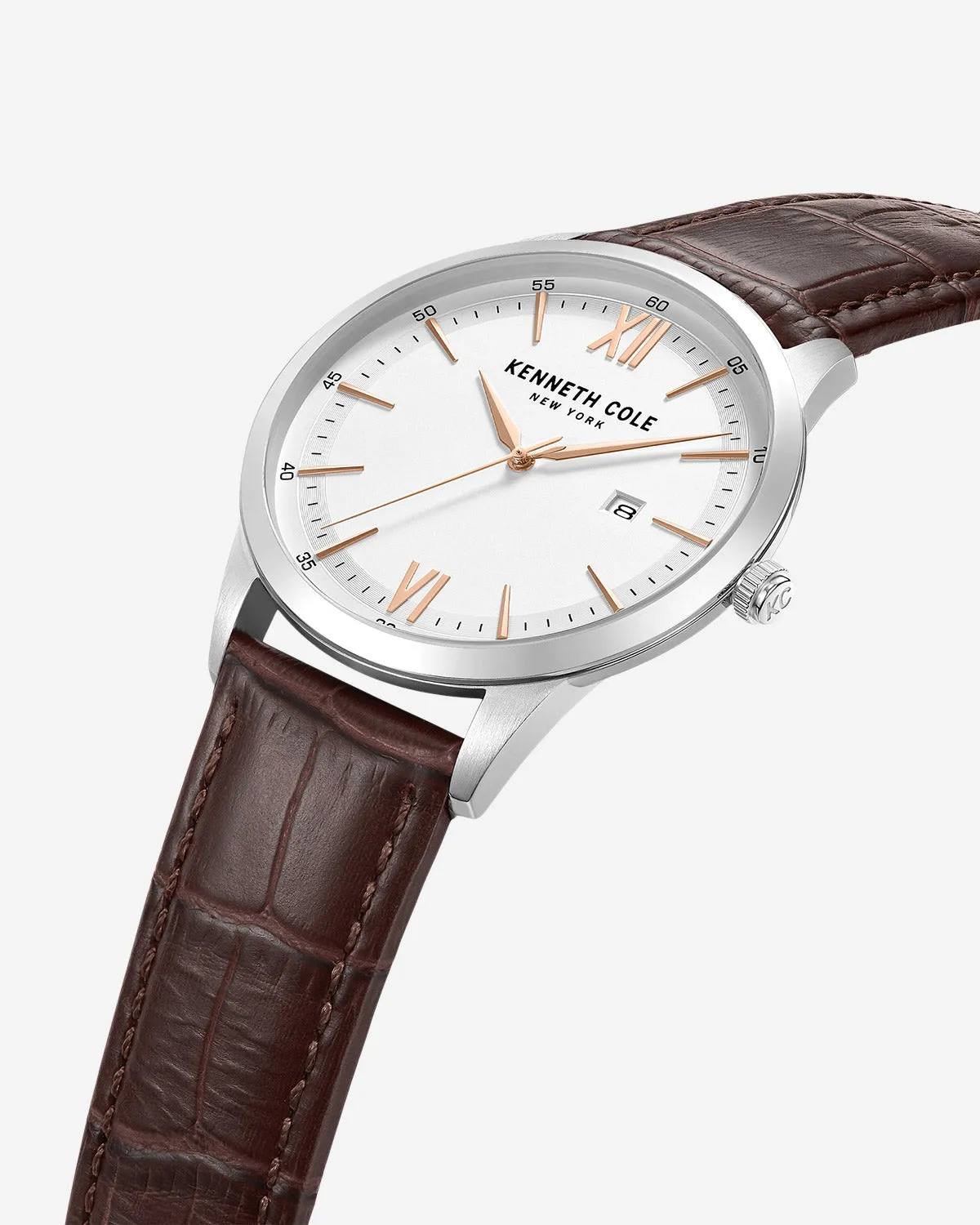 Modern Classic Slim Leather Strap Watch