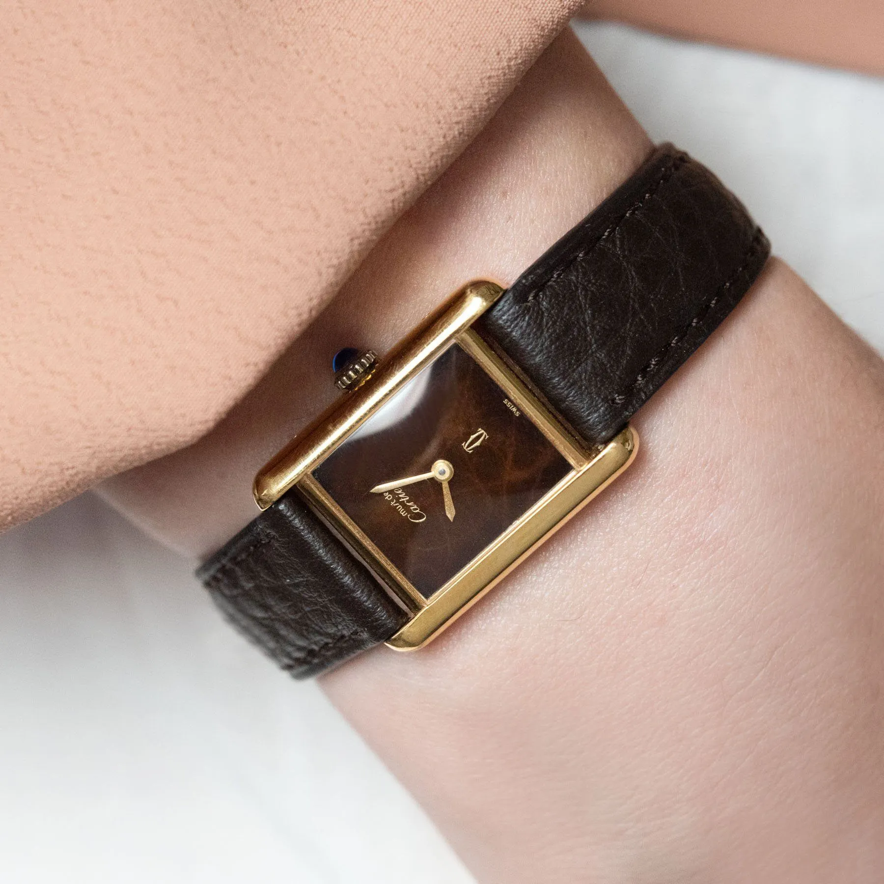 Must de Cartier Tank Tiger Eye Style Dial