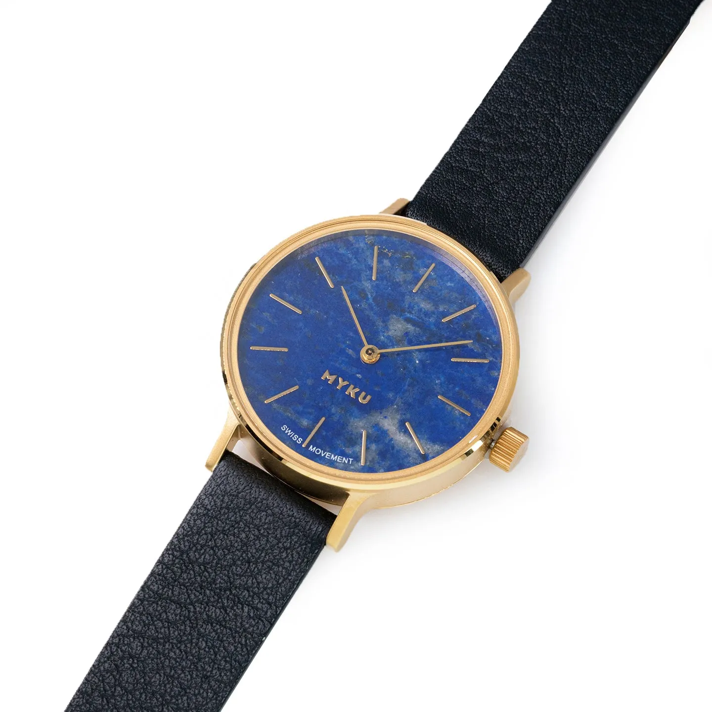 MYKU Lapis Lazuli Gold 32mm Watch