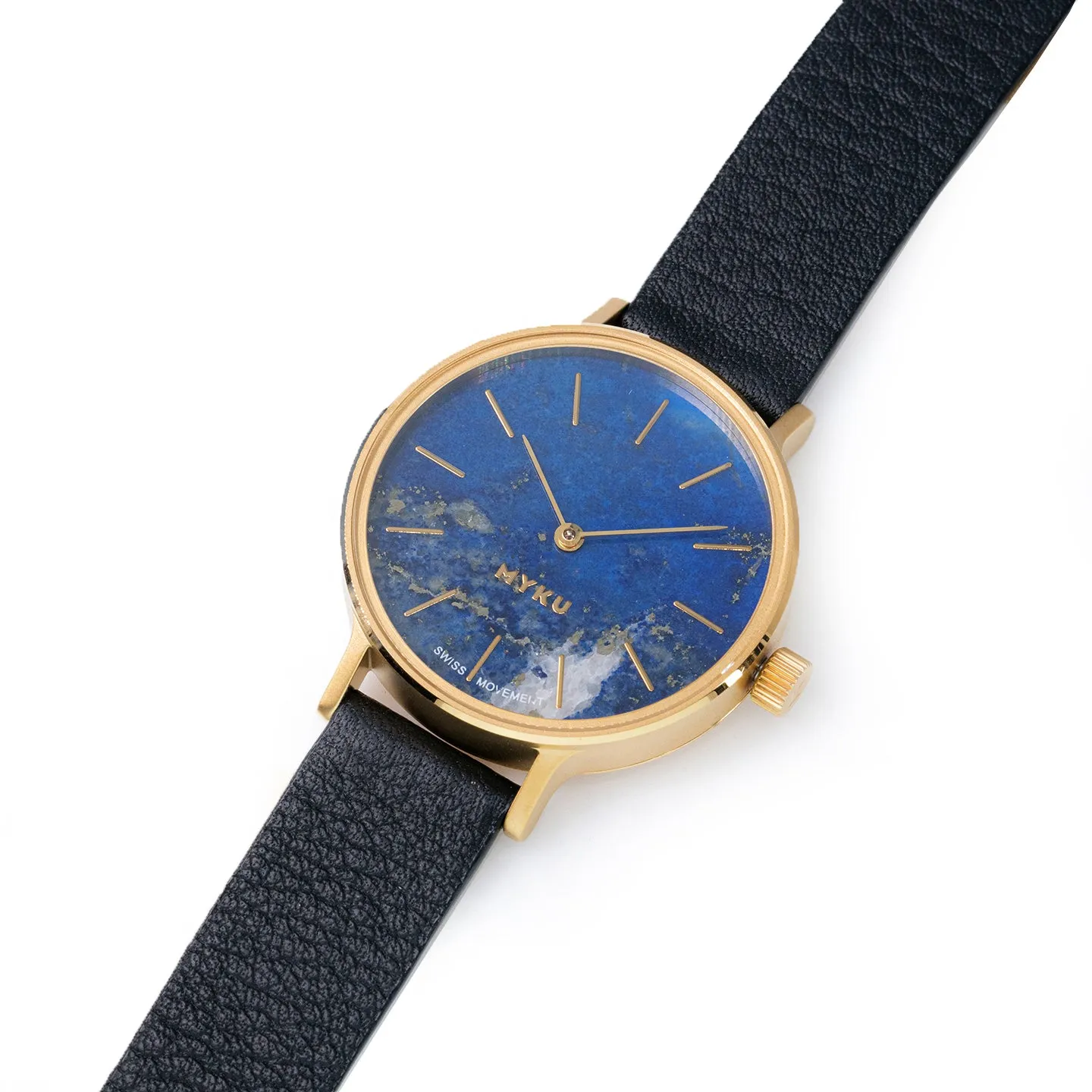 MYKU Lapis Lazuli Gold 32mm Watch