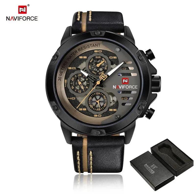 NAVIFORCE Water Resistant Analog Watch