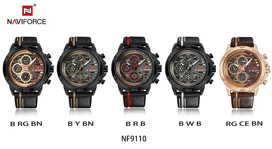 NAVIFORCE Water Resistant Analog Watch